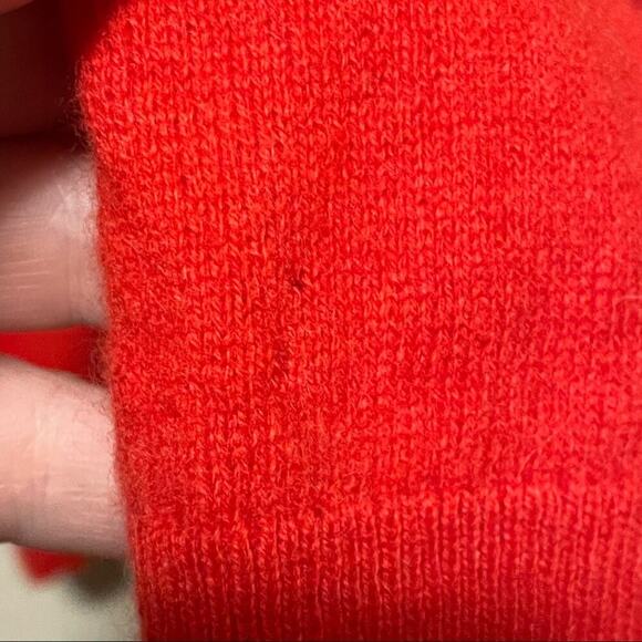 Saks Fifth Avenue Red Cashmere V-Neck Sweater - Picture 9 of 11
